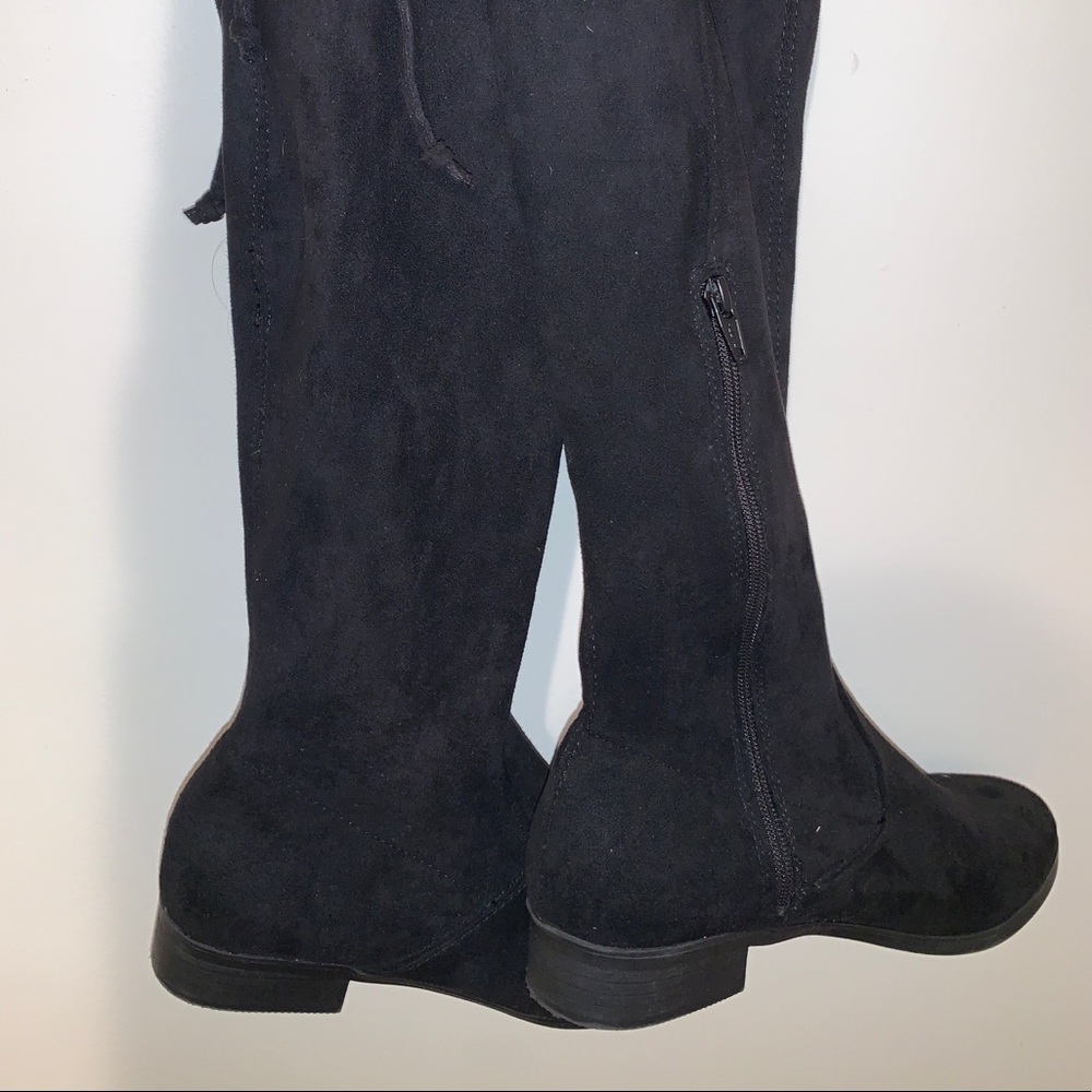 BLACK KNEE HIGH BOOTS